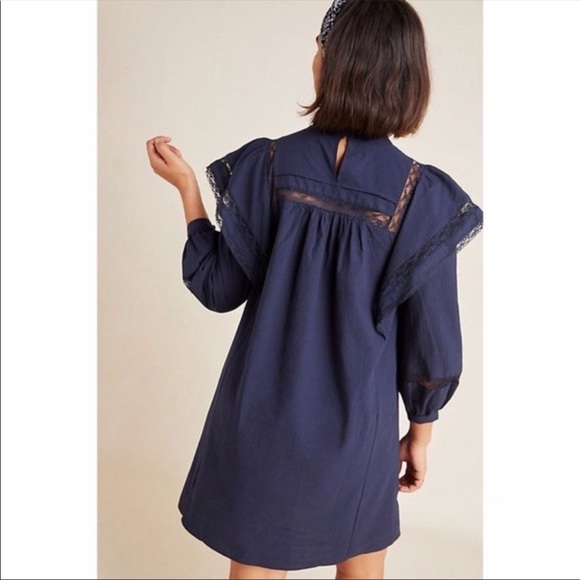 Anthropologie Maeve | Fleetwood Navy Tunic Dress - Picture 2 of 16